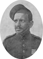 Sepoy Khudadad Khan, the first Indian to win the Victoria Cross in WW I, 31 October 1914